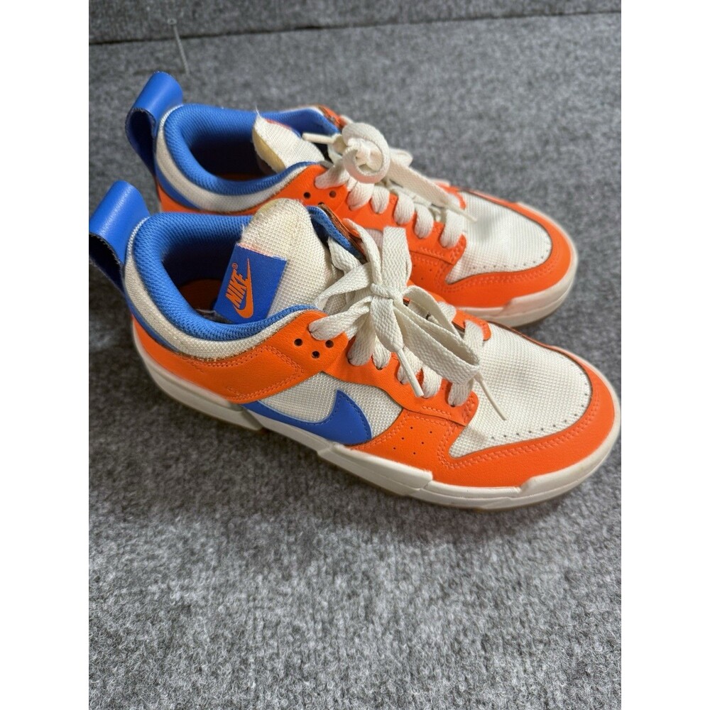 Nike Dunk Low Disrupt “Supa” – Total Orange / Gum Blue – Women’s 7 – Excellent